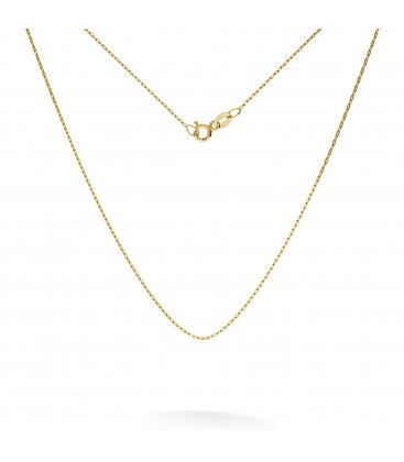 LIGHT SILVER NECKLACE 45-55 CM, GOLD PLATED (PINK GOLD)
