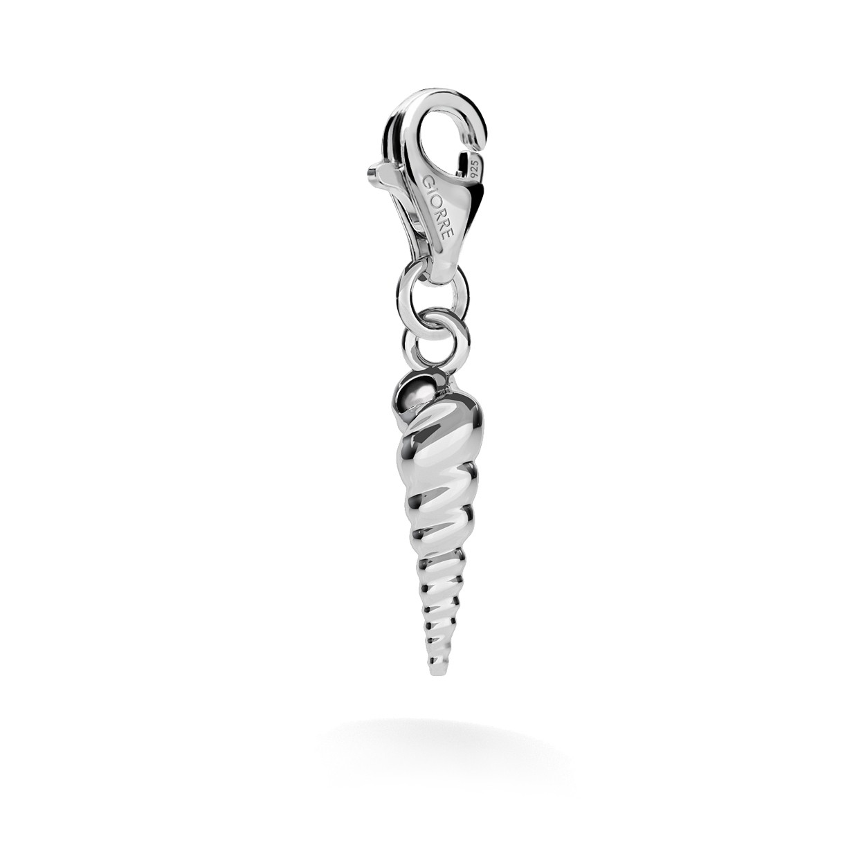 CHARM 87, CRAB SHELL, SILVER 925, RHODIUM OR GOLD PLATED
