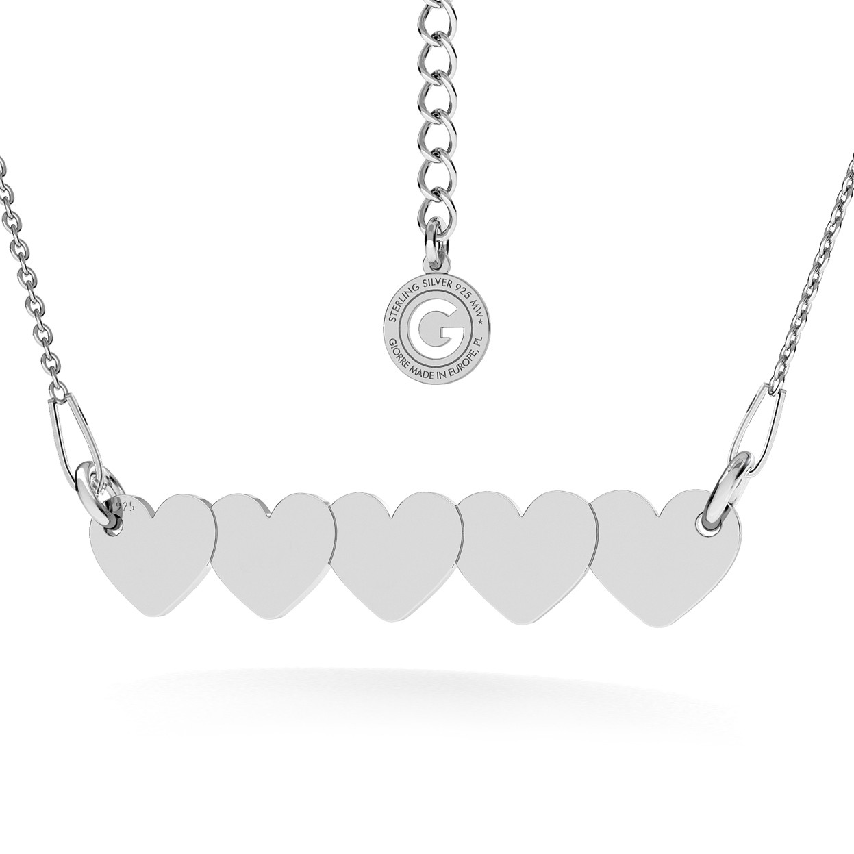PERSONALIZED TRIPLE HEART NECKLACE