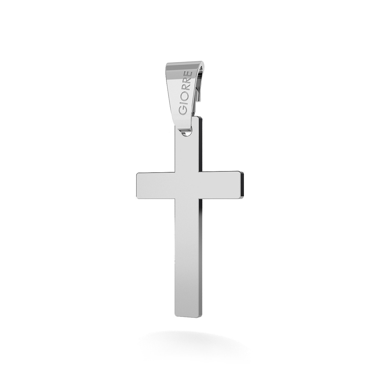 CHARM 27, CROSS, SILVER 925, RHODIUM OR GOLD PLATED