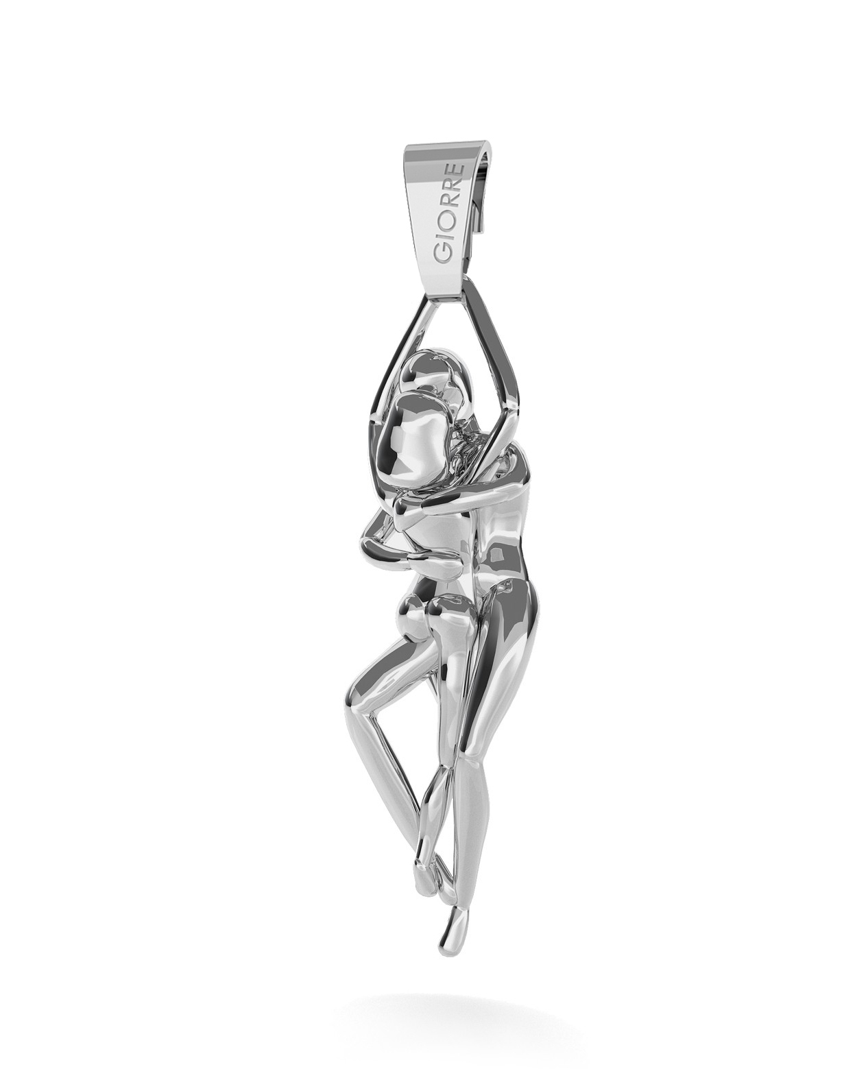 CHARM 37, LOVERS, SILVER 925,  RHODIUM OR GOLD PLATED