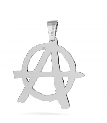 Charm 135, simbolo di anarchia con incisione personalizzata