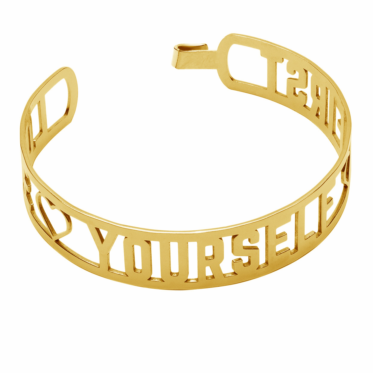 LOVE YOURSELF FIRST ARMBAND GOLD 14K