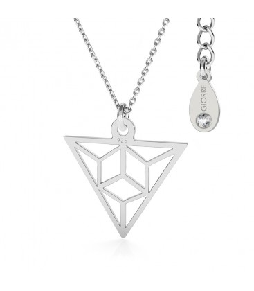 Triangle origami collier argent 925 - basic