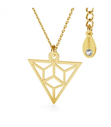 Triangle origami collier argent 925 - basic