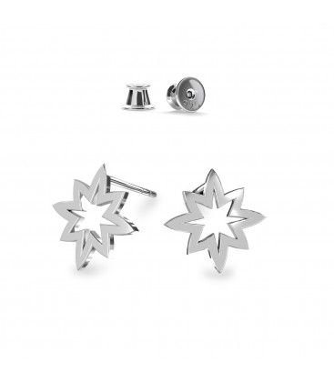 Star earrings sterling silver - basic