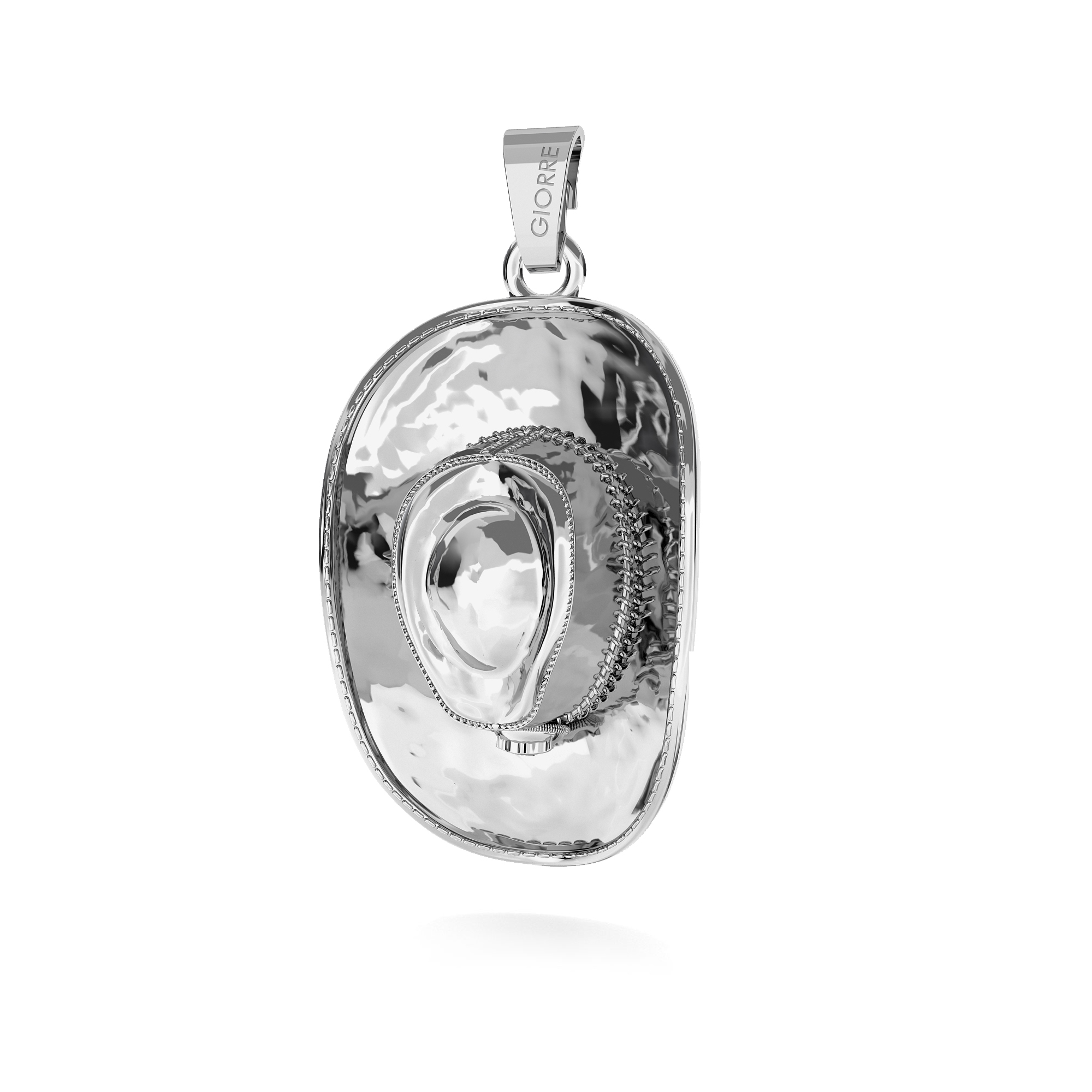 REVOLVER PENDANT CHARMS BEAD STERLING SILVER