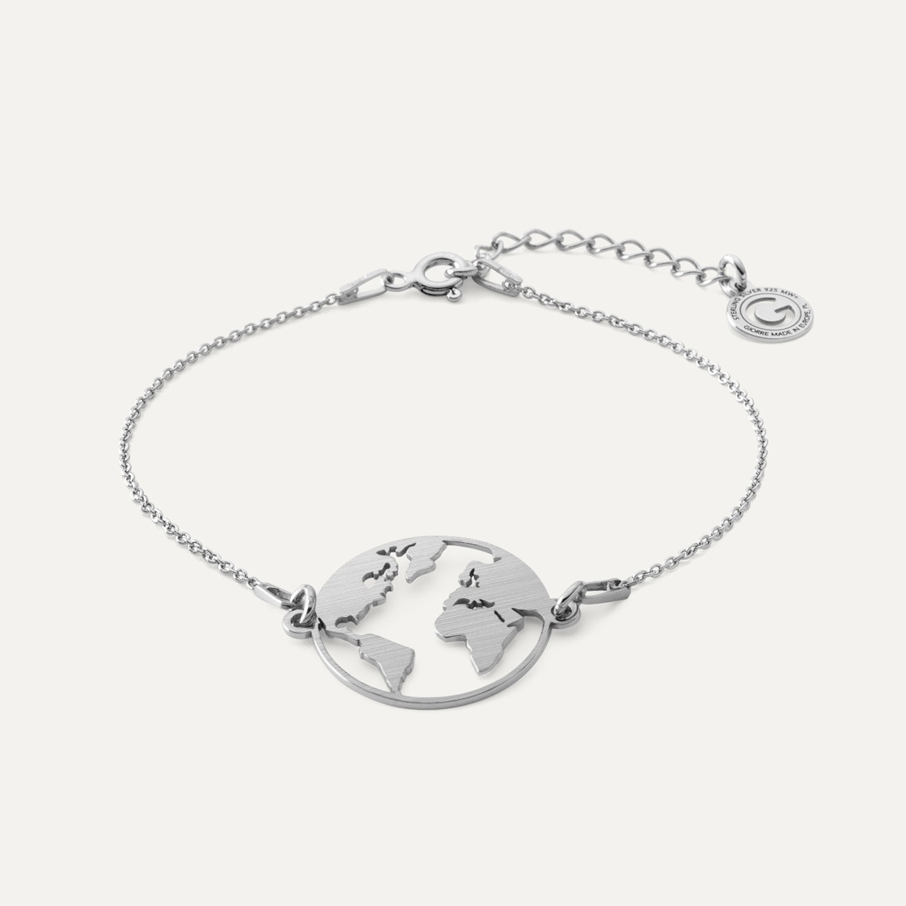 T°ra'vel'' barcelet - Globe, Silver 925