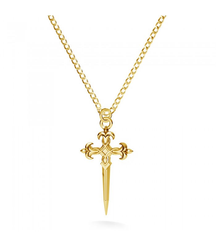 The Dagger Necklace in 9kt Gold – Black Betty Design