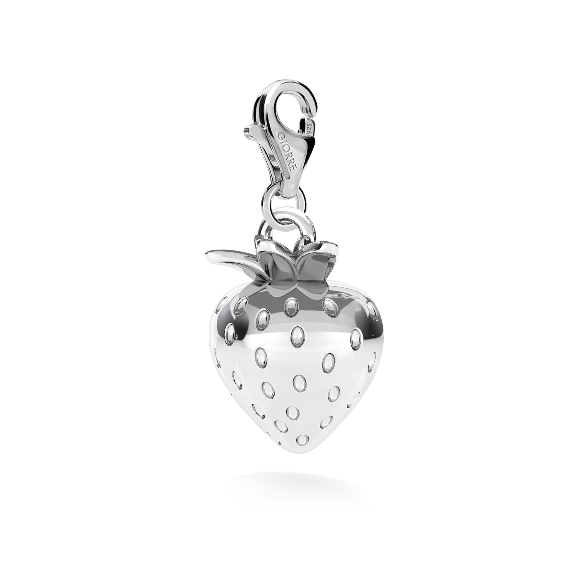 Humming-bird pendant charms bead sterling silver