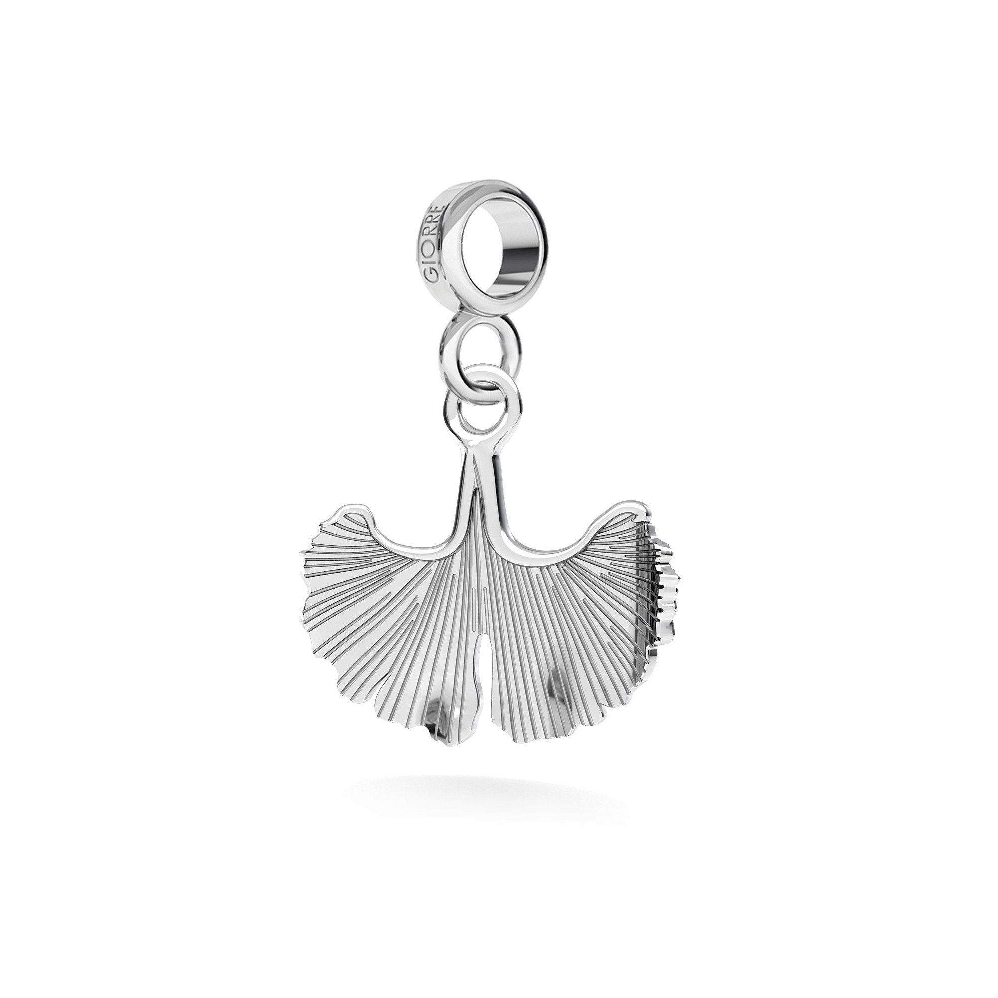 FEATHER pendant charms bead sterling silver