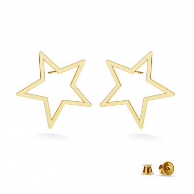 Star earrings  sterling silver