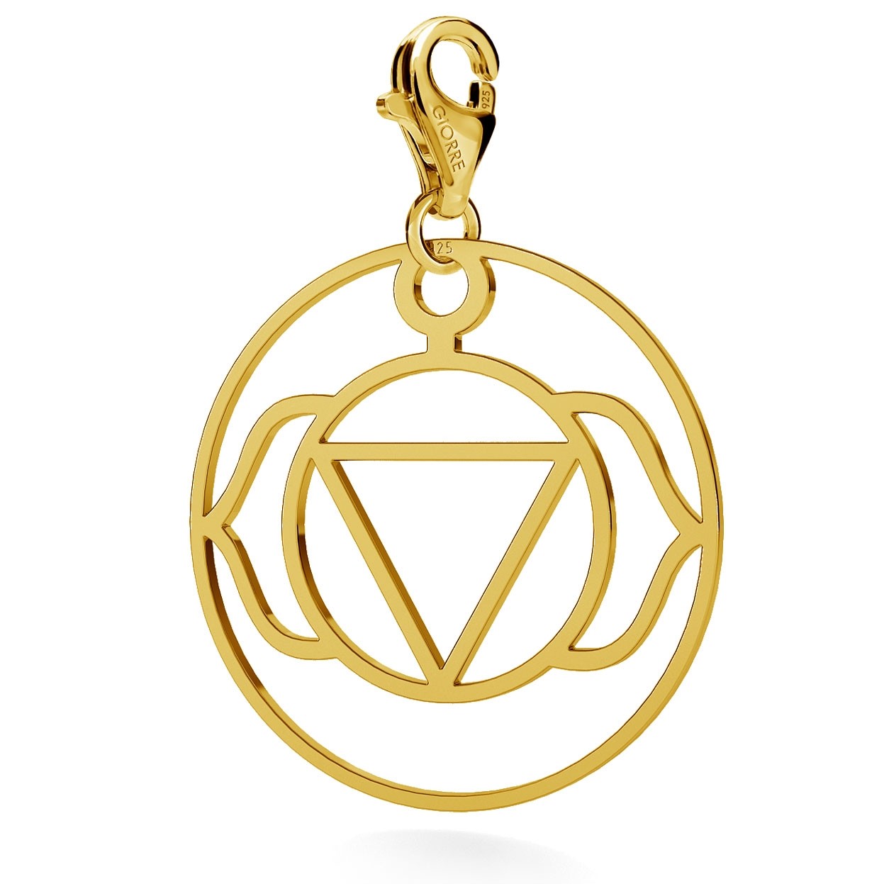 CHARM 69, THIRD EYE CHAKRA, STERLING SILVER (925) RHODIUM OR GOLD PLATED