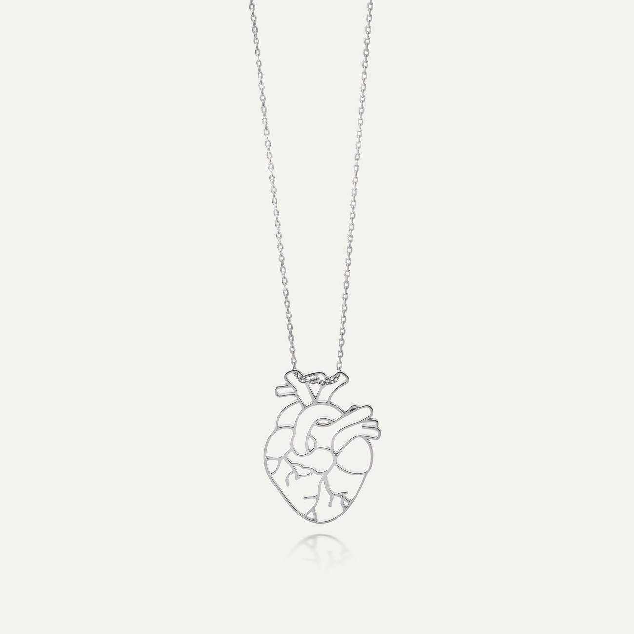 T°ra'vel'' Necklace - Tree & human heart, sterling silver 925