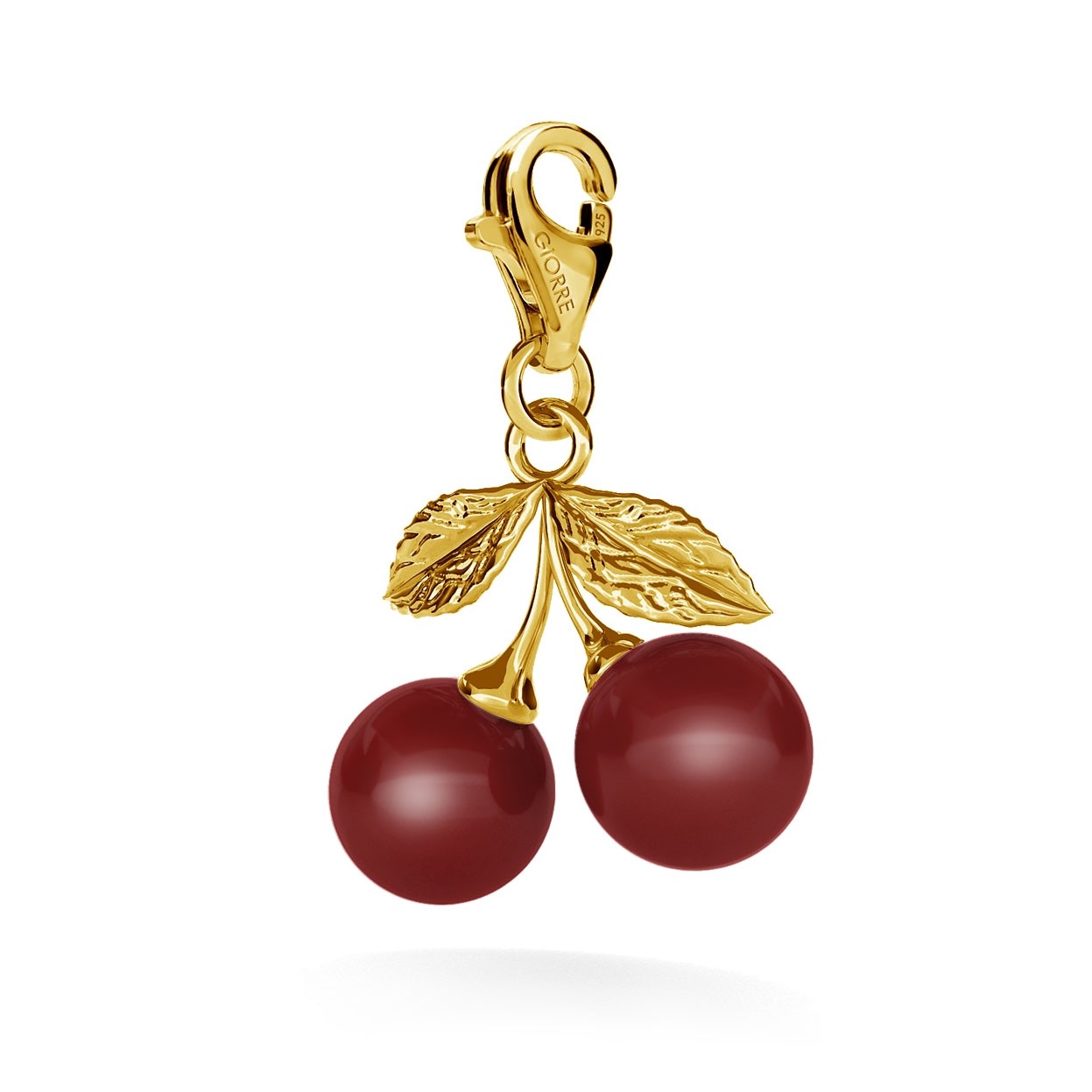 CHARM 33, CHERRY, SILVER 925, RHODIUM OR GOLD PLATED