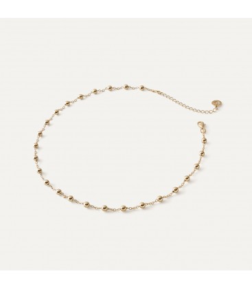 Choker chain with balls, sterling silver 925