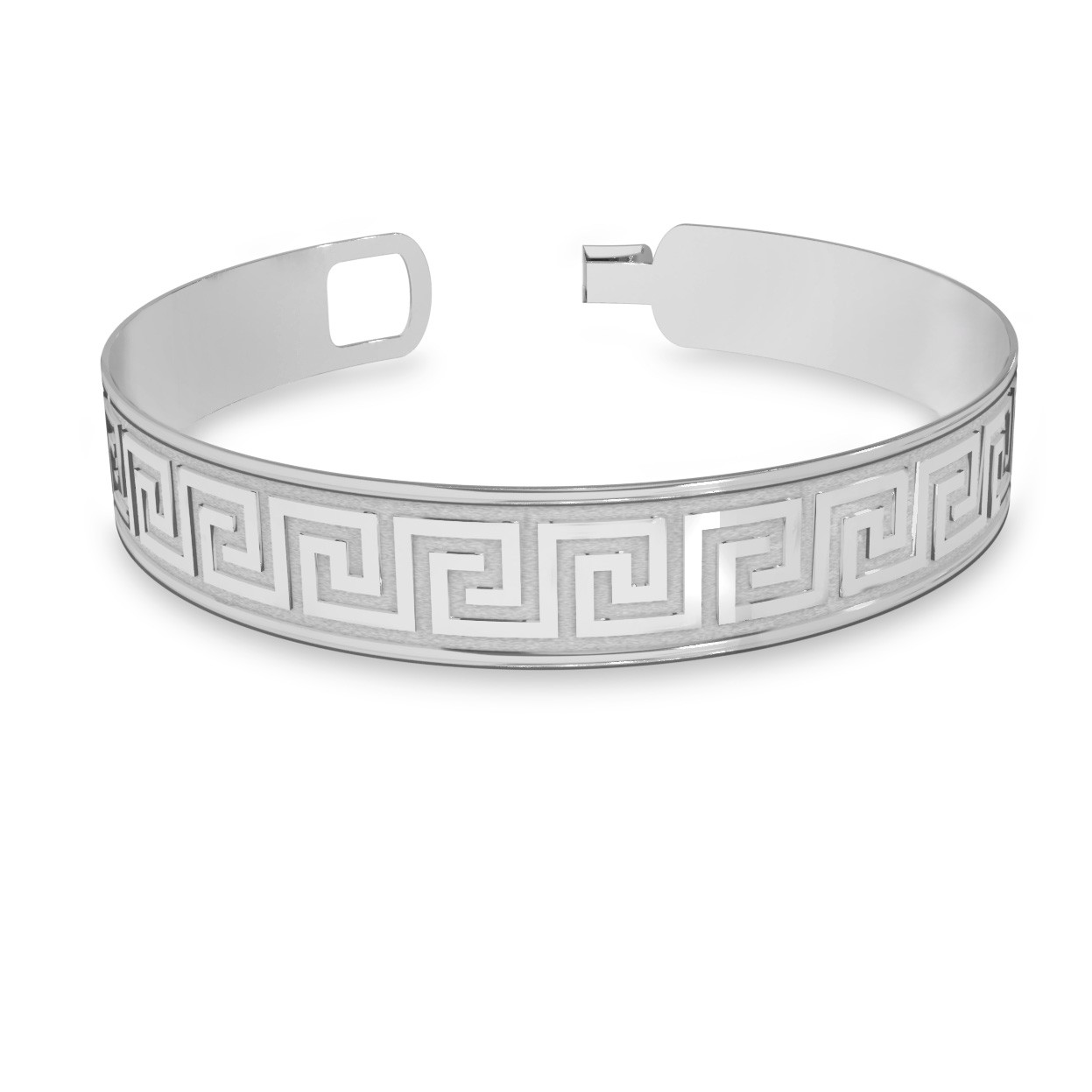 Unisex bangle polished bracelet sterling silver 925