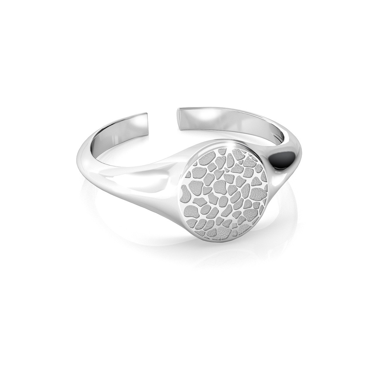 Signet with your letter, sterling silver 925
