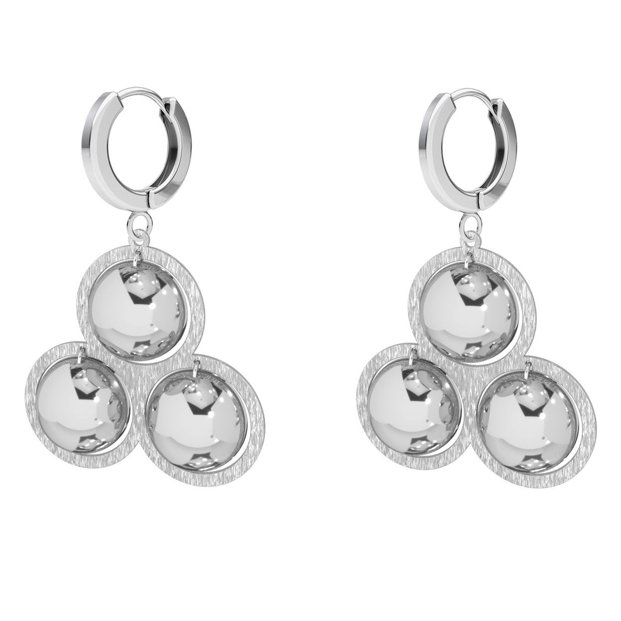 Romb earrings sterling silver 925