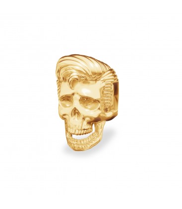 Srebrny koralik beads - czaszka Elvis, srebro 925
