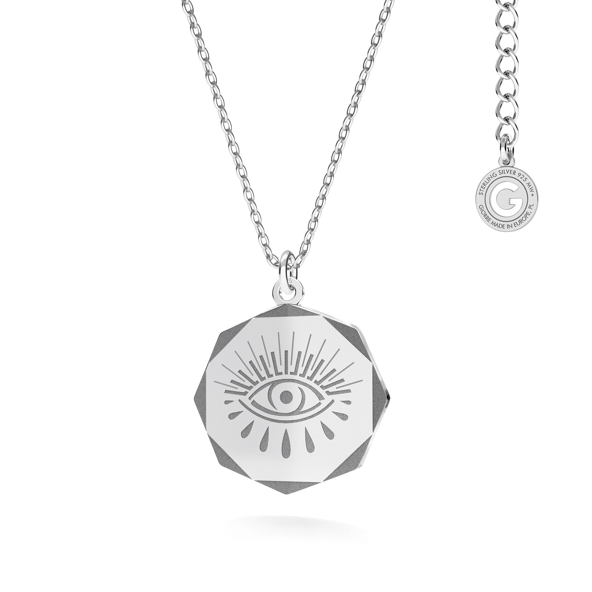 T°ra'vel'' Necklace - Hamsa, sterling silver 925