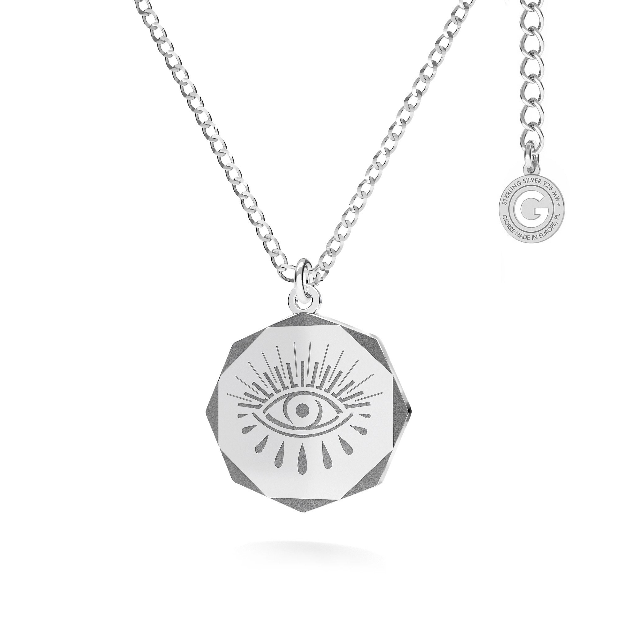 T°ra'vel'' Necklace - Horus eye, sterling silver 925