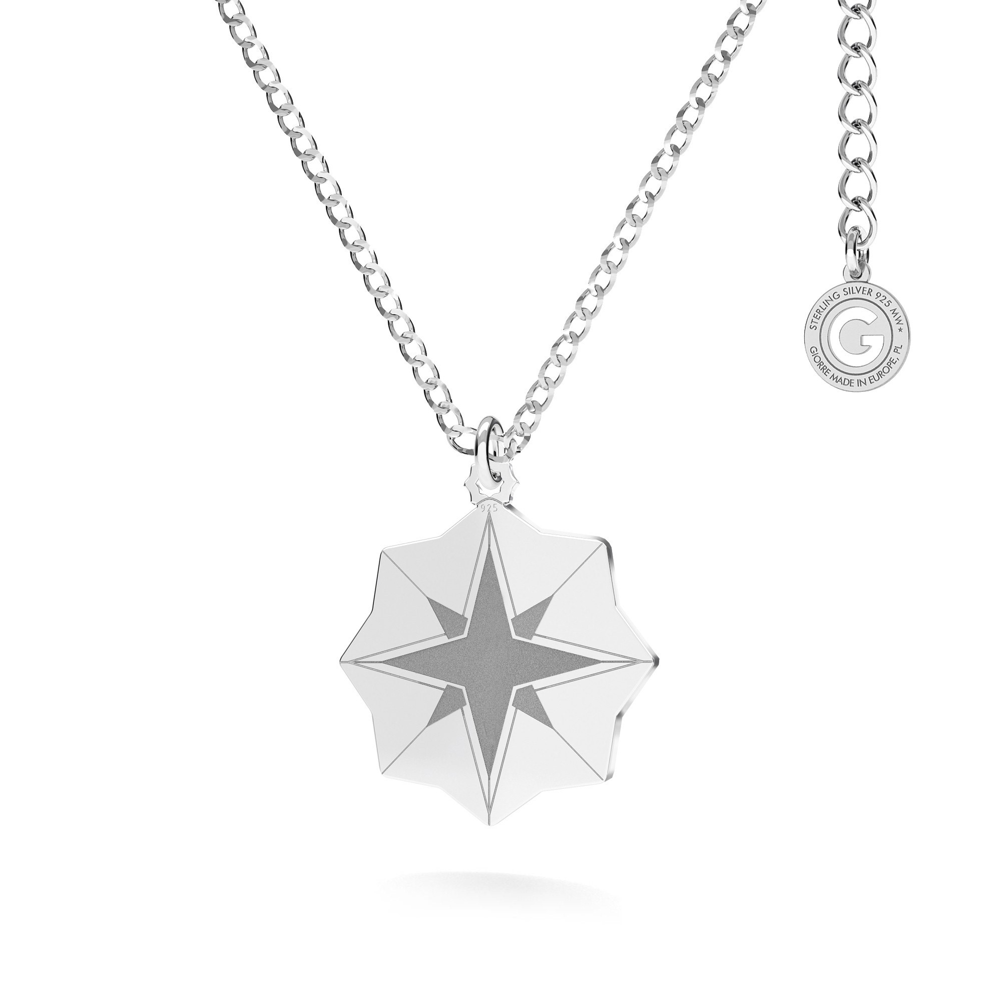 Naszyjnik medalion gwiazda T°ra'vel'' srebro 925