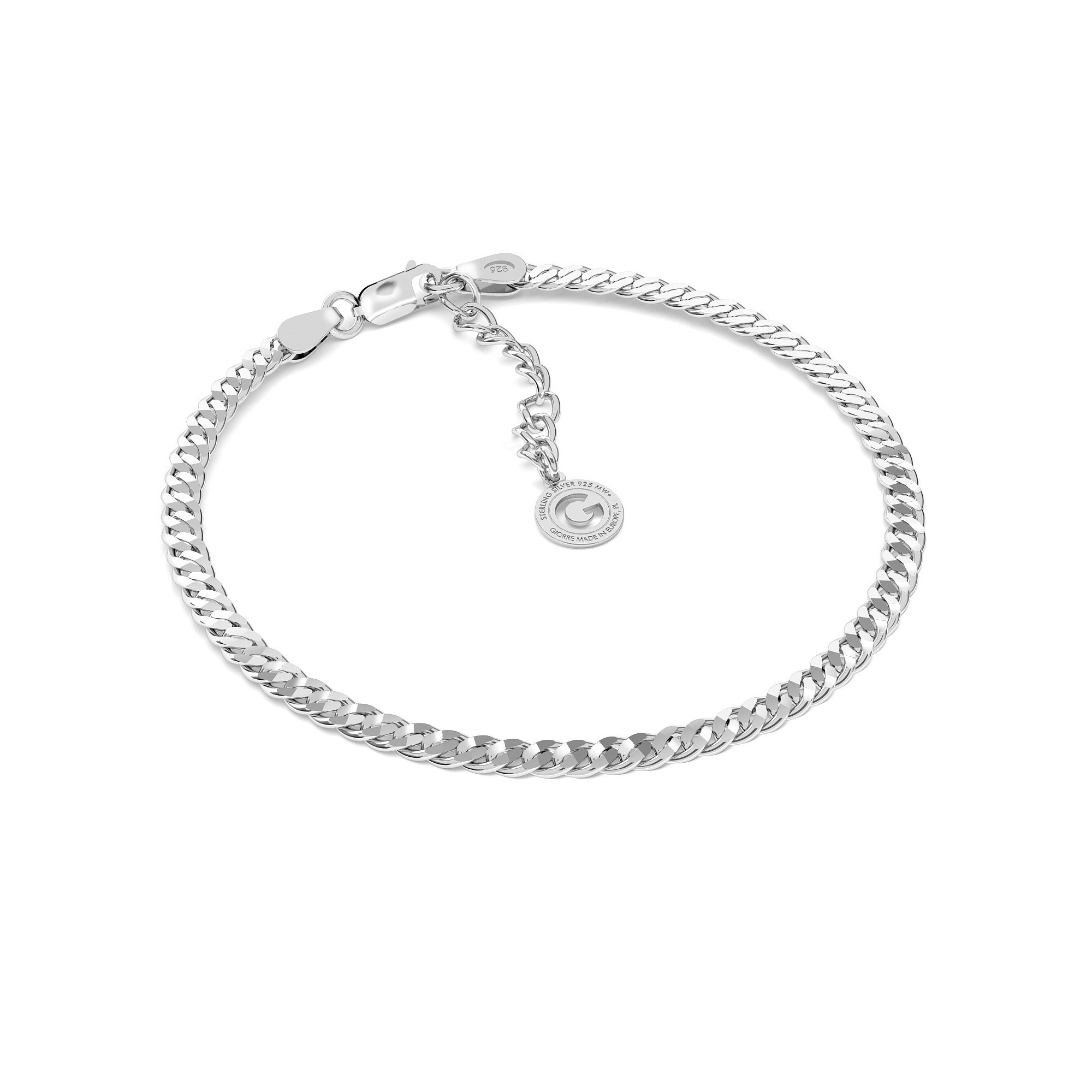 Curb armband T°ra'vel'' sterling silber 925