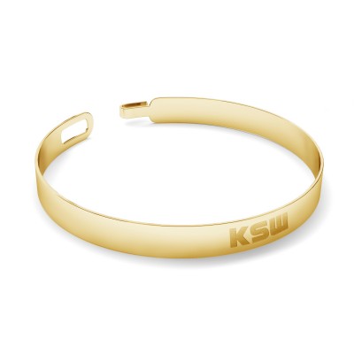 Silver bangle with KSW sign, silver 925