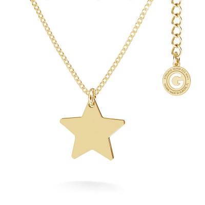 Silver star necklace T°ra'vel'' , silver 925