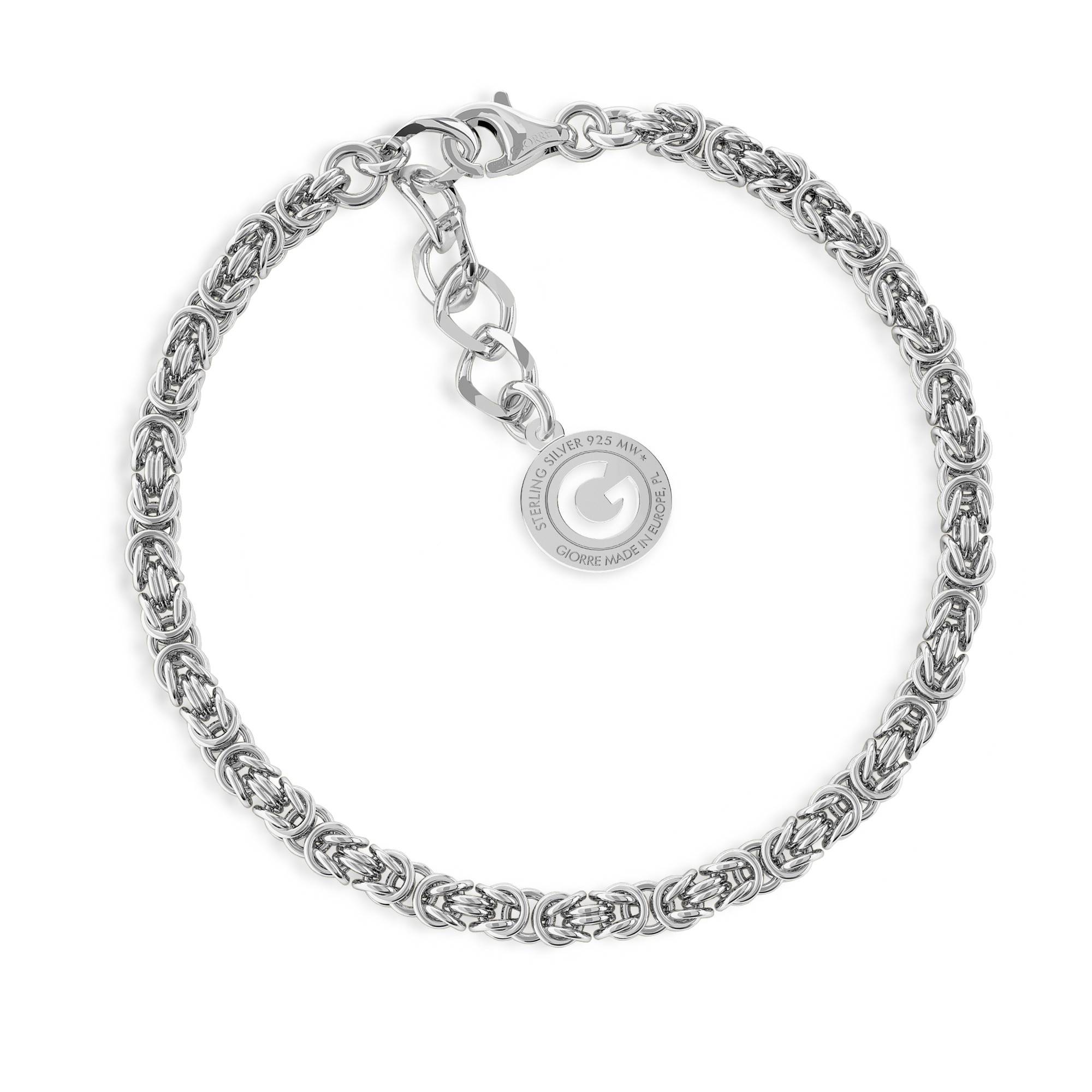 Silver bracelet curb sterling silver 925