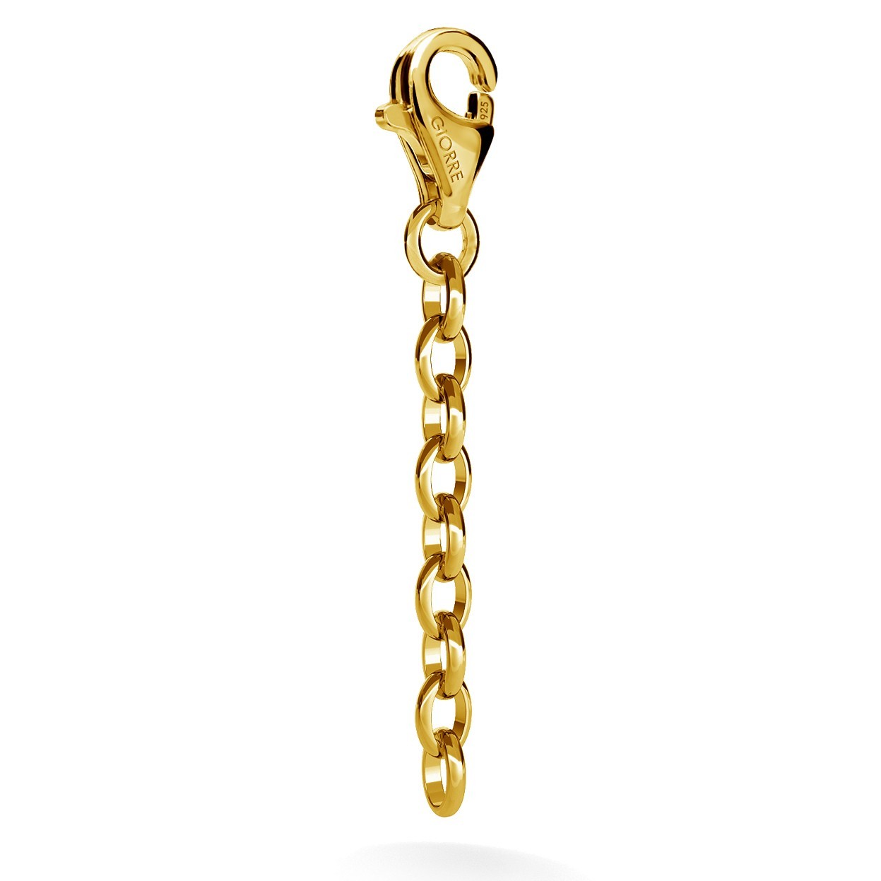 40 MM EXTENSION TO CHARMS GIORRE, STERLING SILVER (925) RHODIUM OR GOLD PLATED