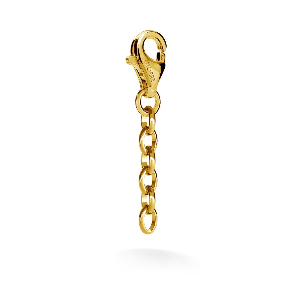 30 MM EXTENSION TO CHARMS GIORRE, STERLING SILVER (925) RHODIUM OR GOLD PLATED