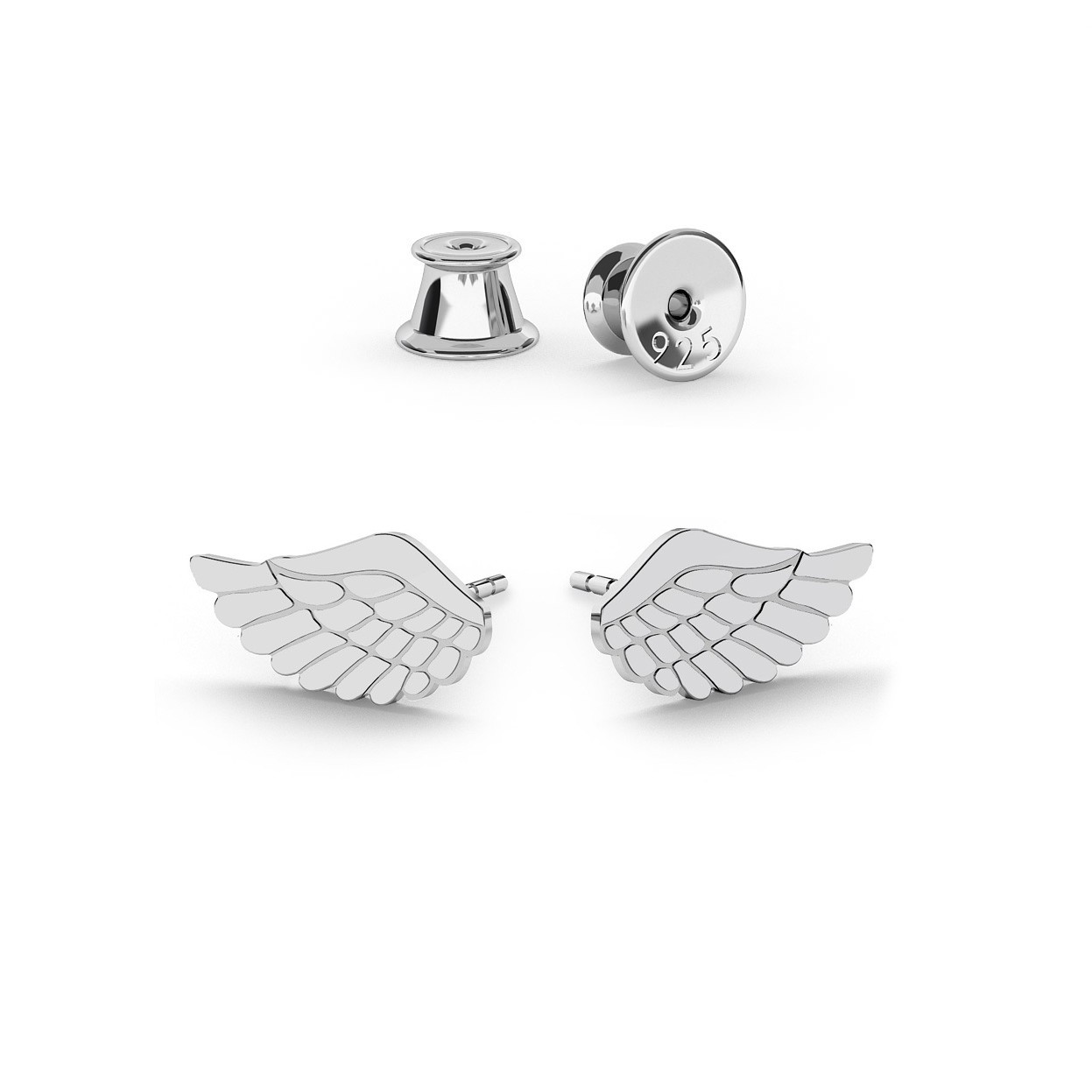 Earrings angel wings