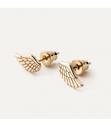 Silver earrings angel wings
