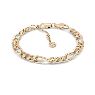 Figaro chain bracelet with pearls T°ra'vel'' , Silver 925