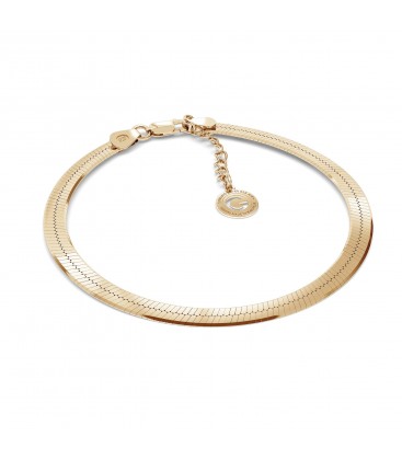 Silver bracelet - flat chain