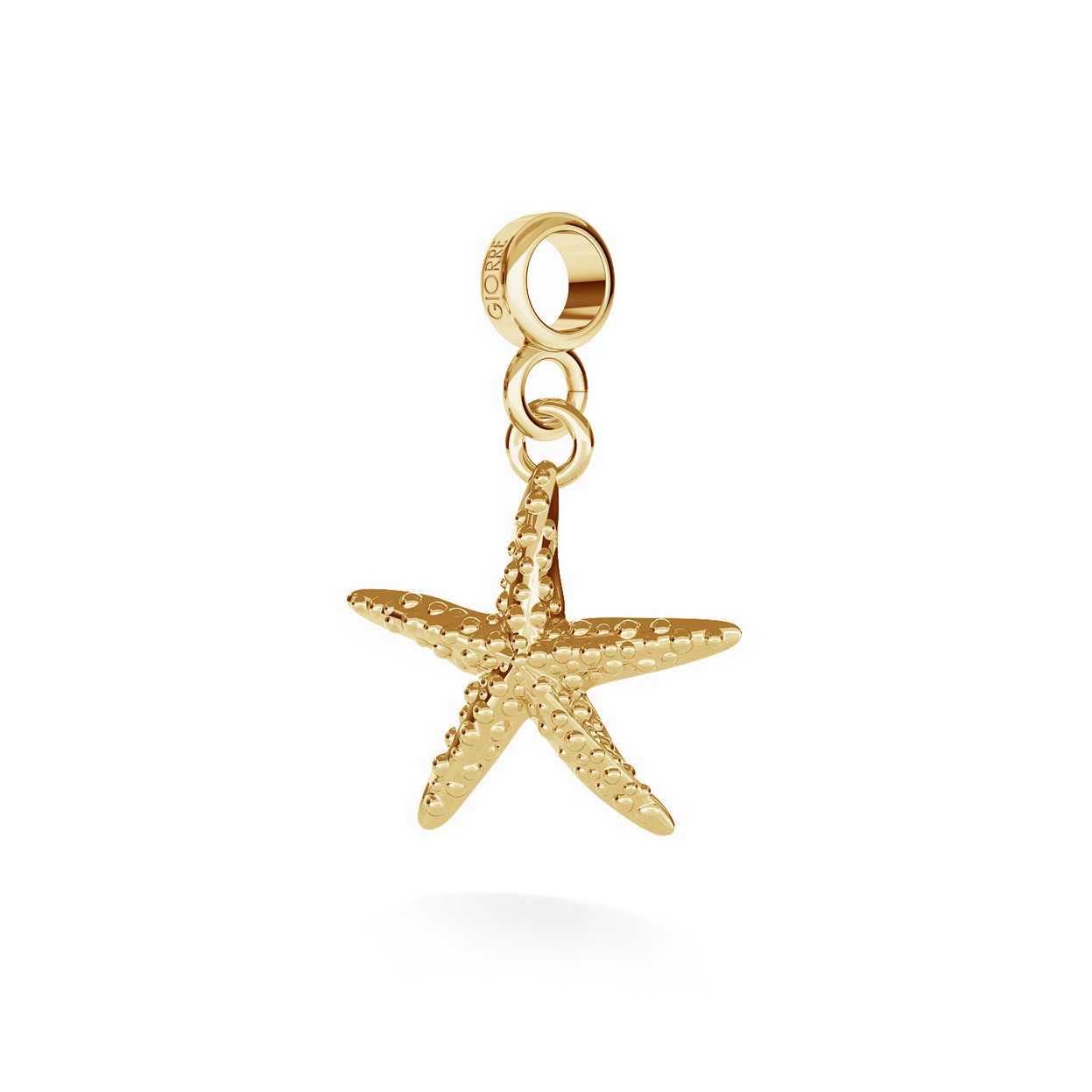 CHARM 19, STARFISH, SILVER 925,  RHODIUM OR GOLD PLATED
