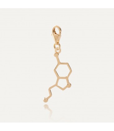 Serotonin charms beads pendant, sterling silver 925