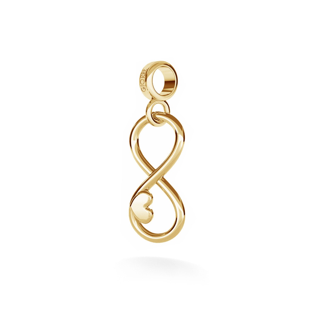 CHARM 16, INFINITY, SILVER 925,  RHODIUM OR GOLD PLATED