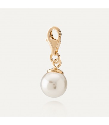 Srebrny charms biała perła srebro 925