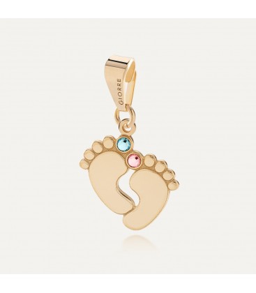 Baby feet with engraving & charms 43