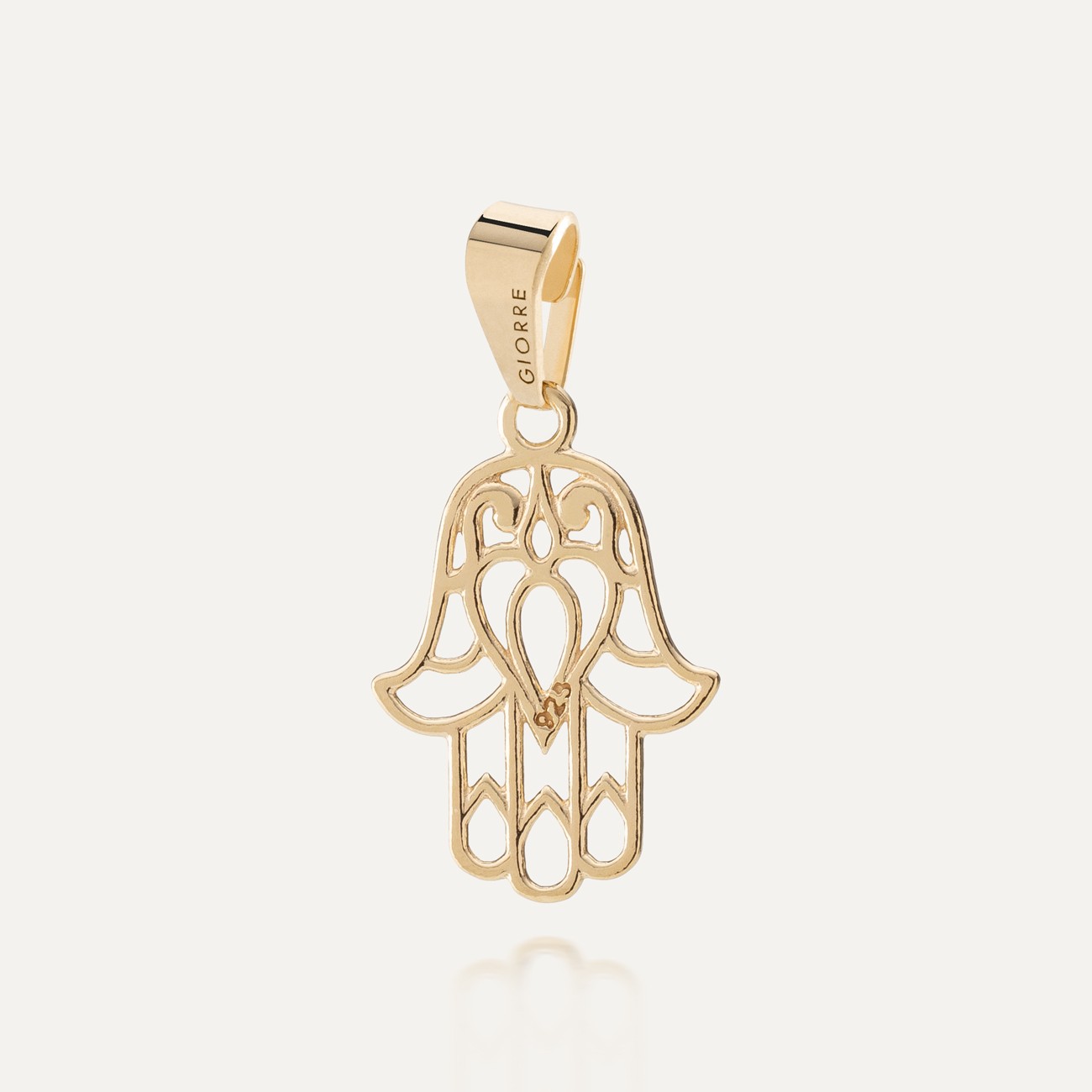 CHARM 140, HAMSA, STERLING SILVER (925) RHODIUM OR GOLD PLATED