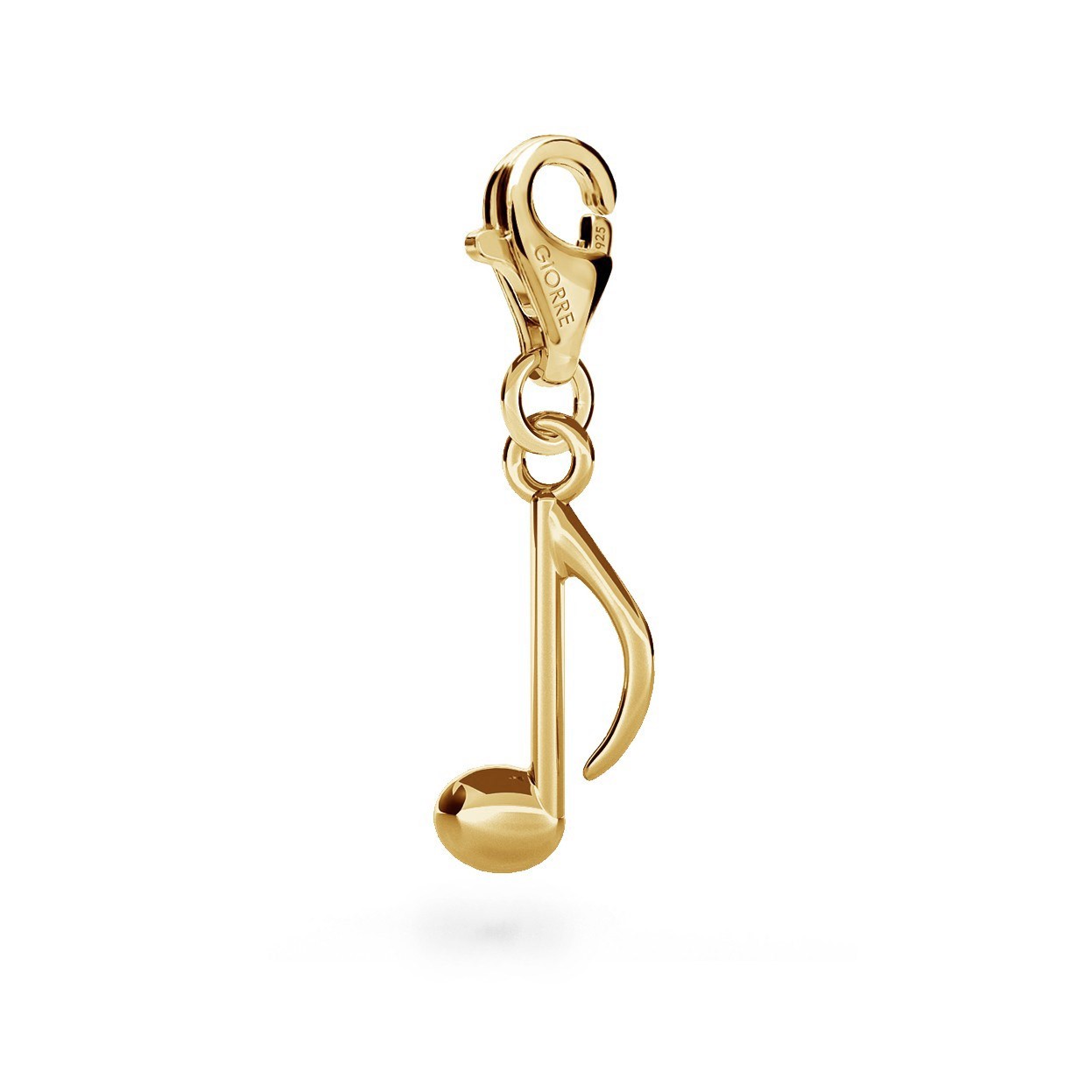 CHARM 23, NOTE, SILVER 925, RHODIUM OR GOLD PLATED
