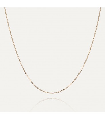 LIGHT SILVER NECKLACE 55 CM, RHODIUM PLATED