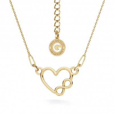 HEART WITH INFINITY SIGN NECKLACE