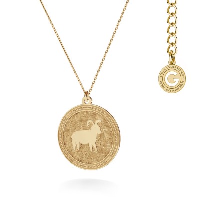 Aries zodiac sign necklace silver 925