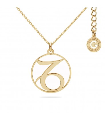 Capricorn zodiac sign necklace silver 925