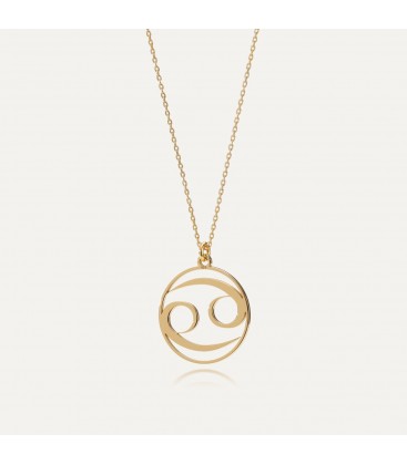 Cancer zodiac sign necklace silver 925