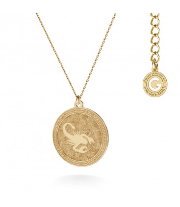 Srebrny naszyjnik znak zodiaku - skorpion, 925 -, srebro 925
